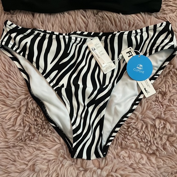 NWT Zebra Print Bikini - Picture 2 of 4